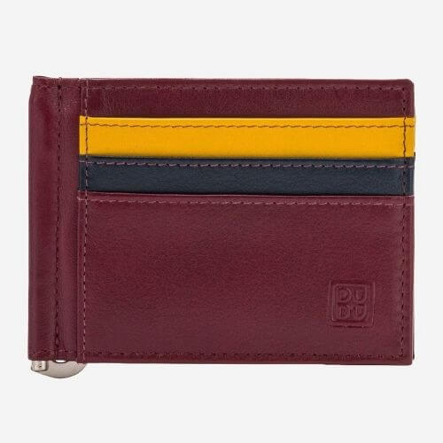 Dudubags – Portafoglio con fermasoldi – Pelle Burgundy 534-1150 #1